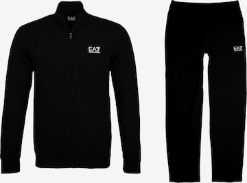 EA7 Emporio ArmaniJogging komplet 'Tuta' - crna boja: prednji dio