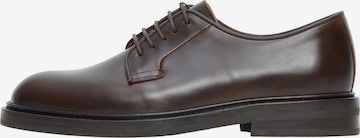 SELECTED HOMME - Zapatos con cordón 'Carter' en marrón: frente