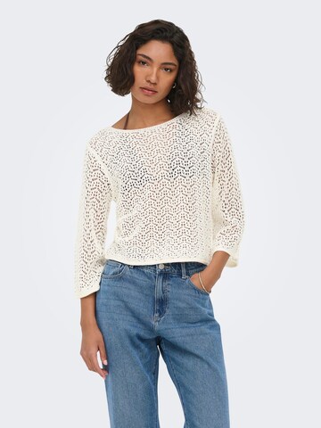 Jaqueline de Yong Sweater 'Mika' in White: front
