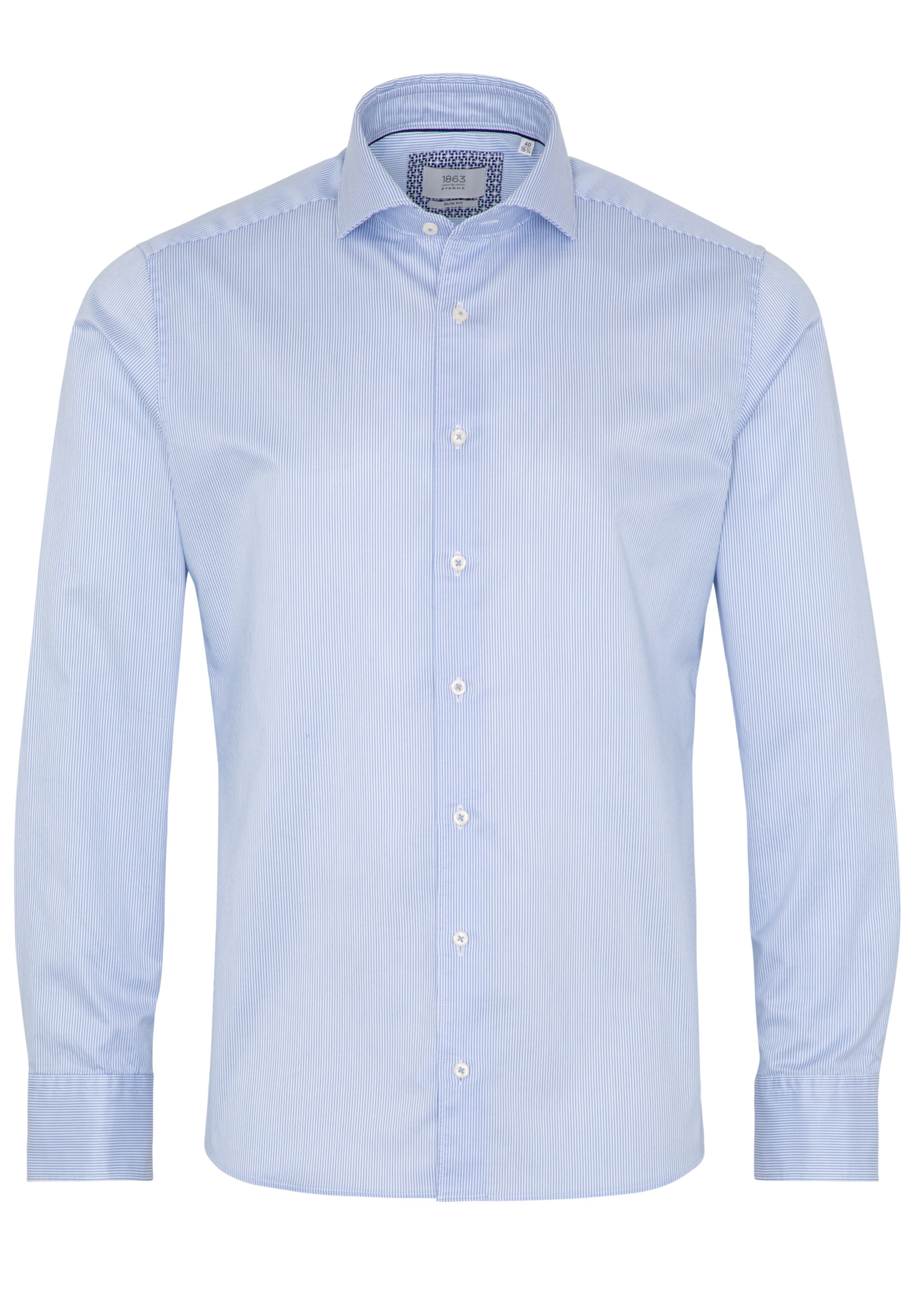 ETERNA Slim fit Business shirt in Blue: front