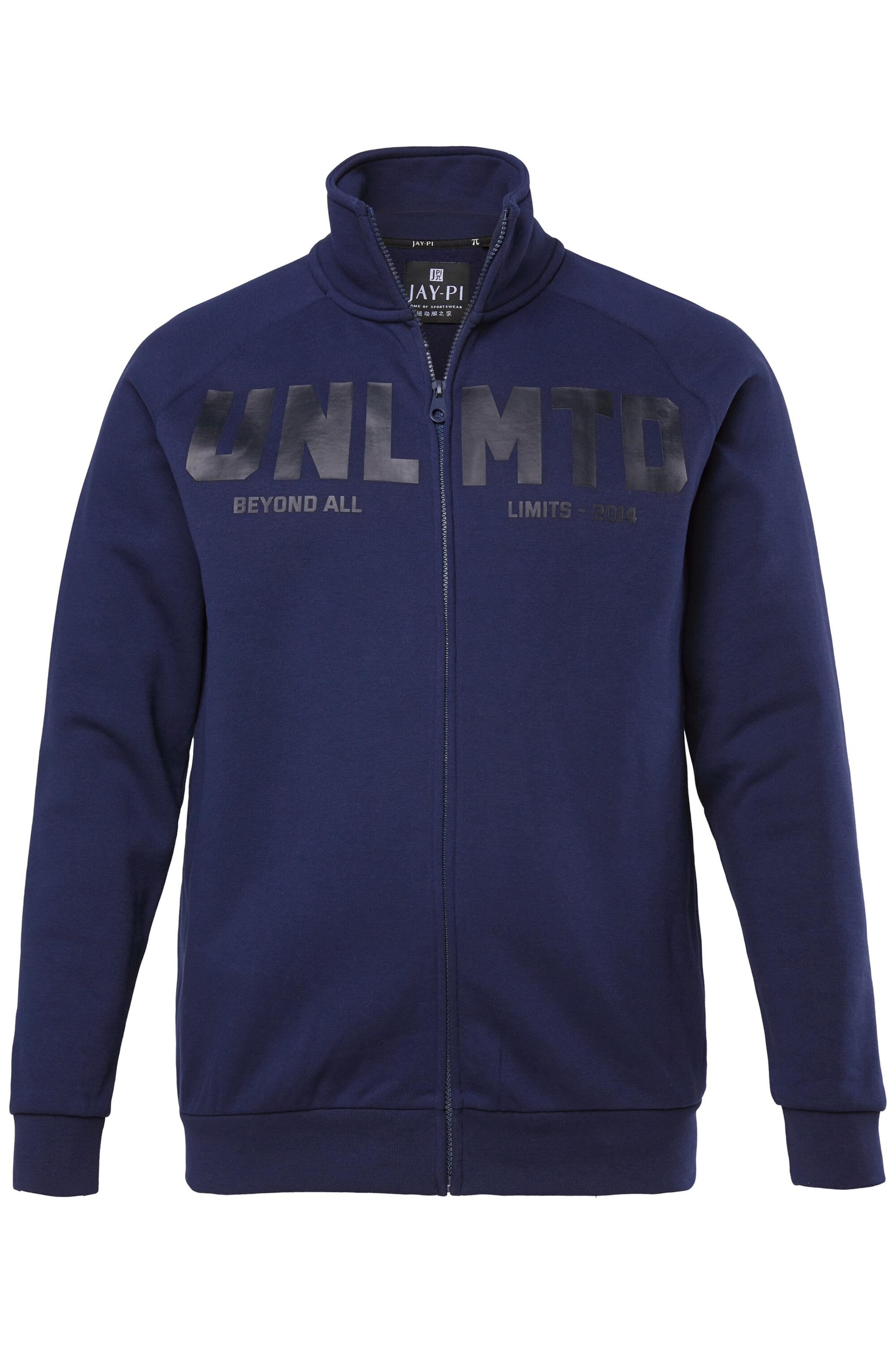 JAY-PI Sweatvest in Blauw: voorkant