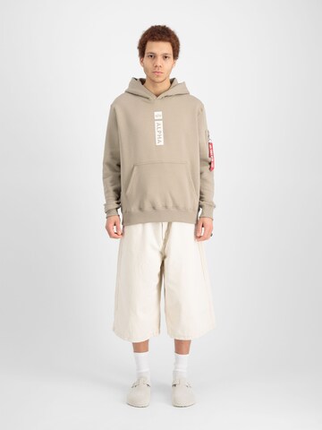 ALPHA INDUSTRIES Sweatshirt 'Alpha PP' in Beige