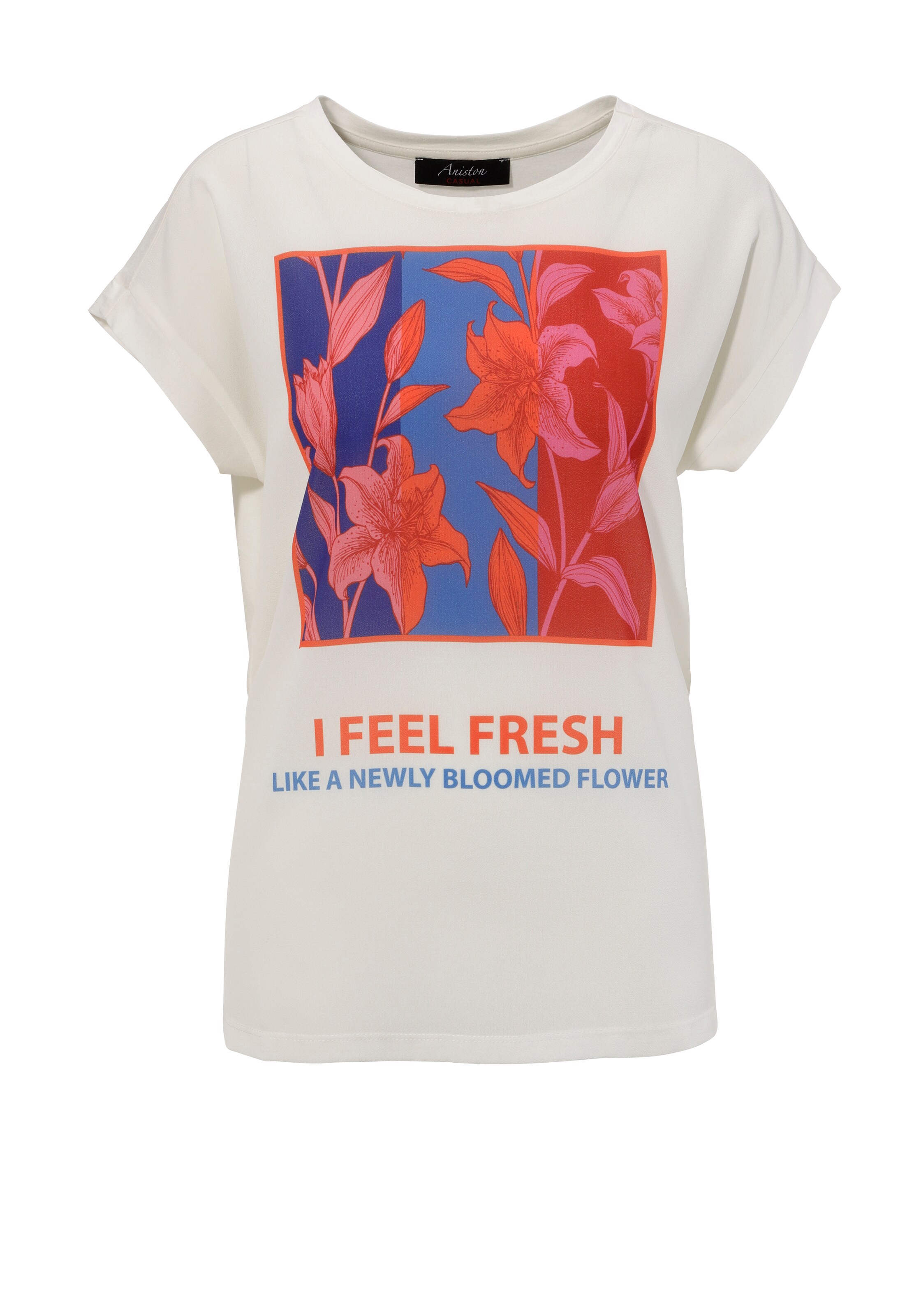 Aniston CASUAL Bluse in Weiß: Vorderseite