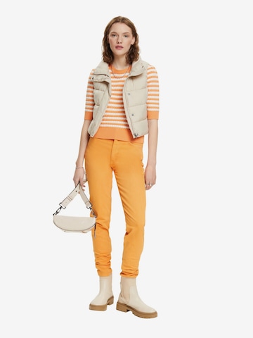 Coupe slim Pantalon ESPRIT en orange