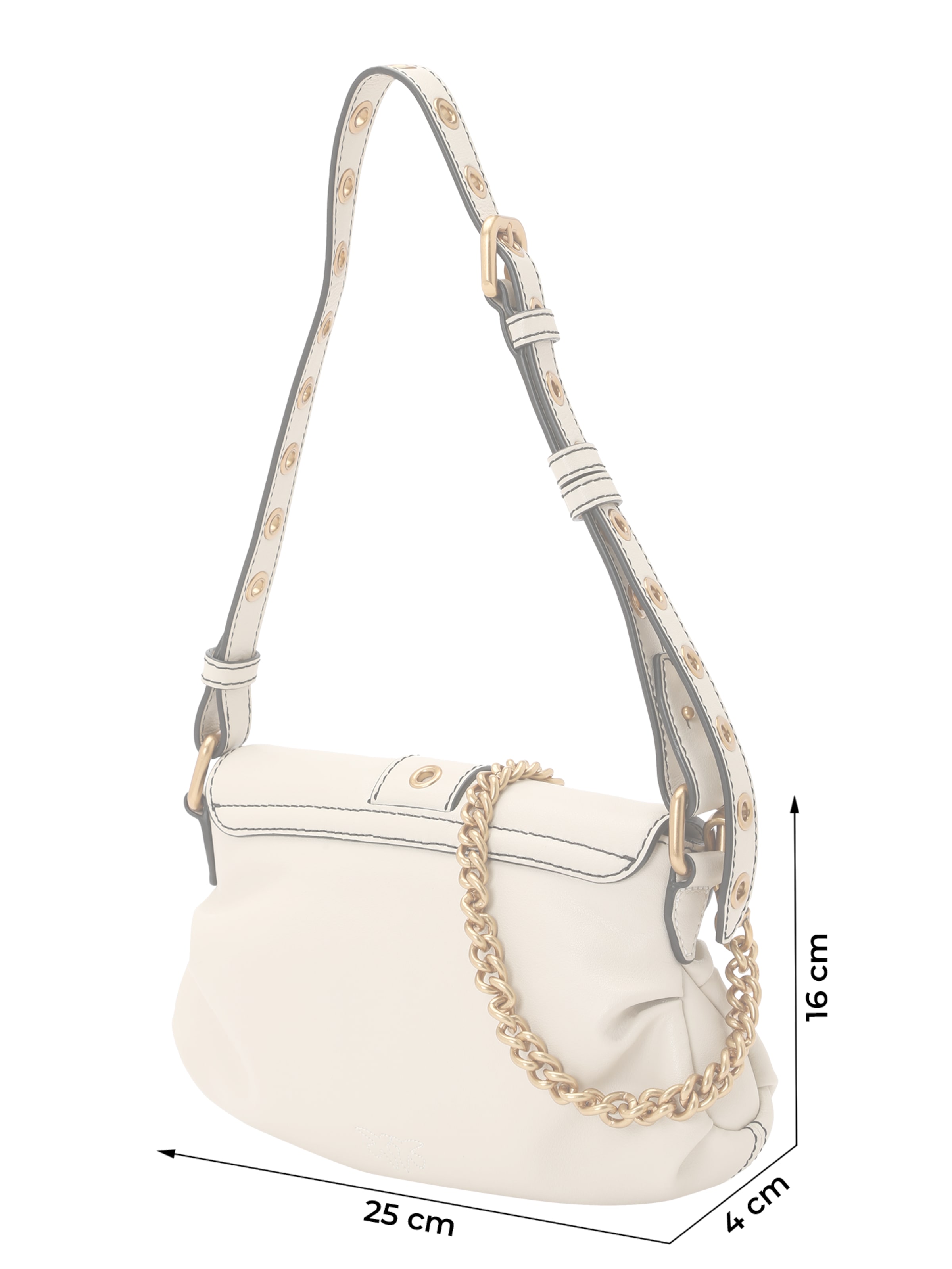 PINKOTorba za na rame - bijela boja: prednji dio