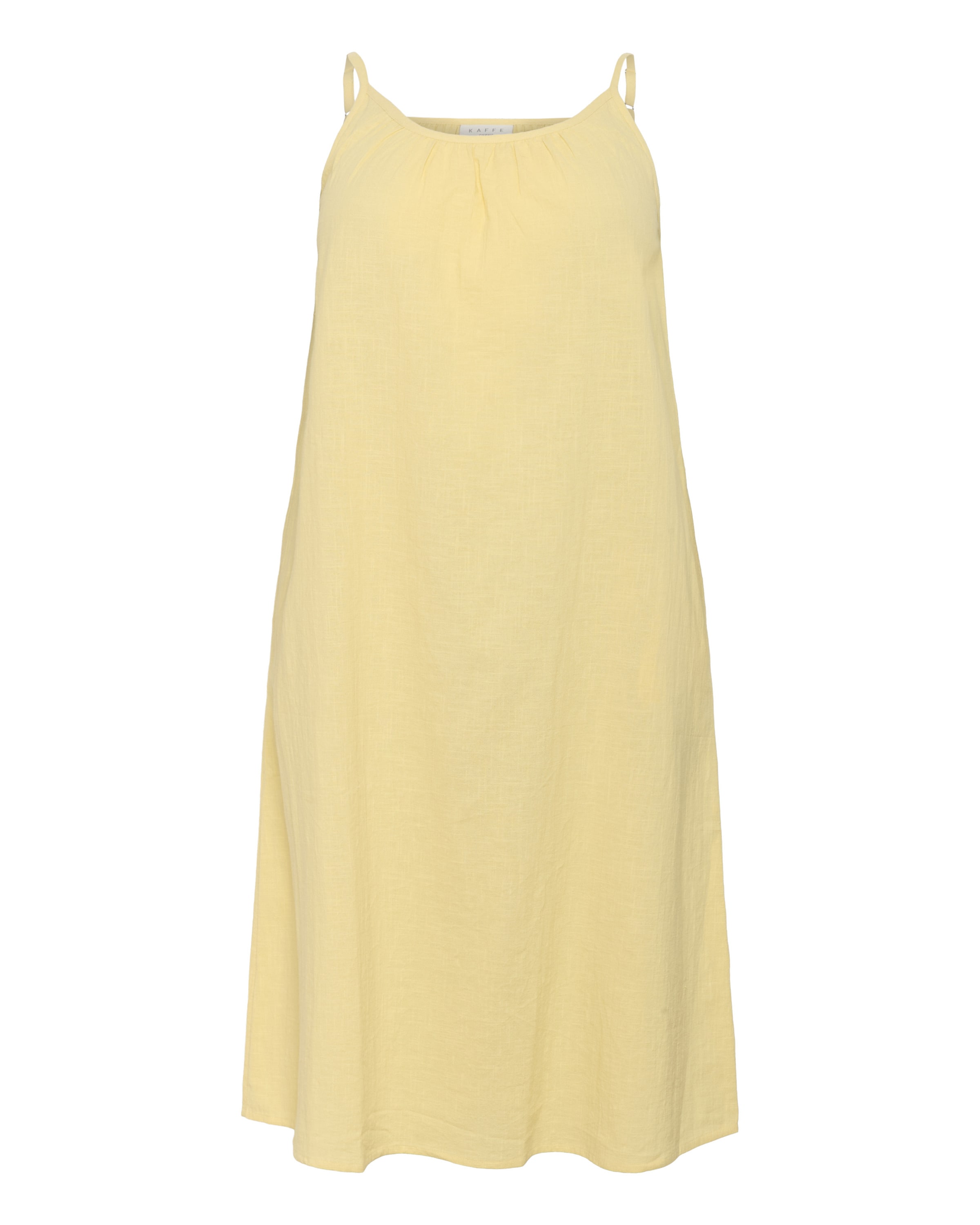 KAFFE CURVE Kleid 'Paula' in Gelb: Vorderseite