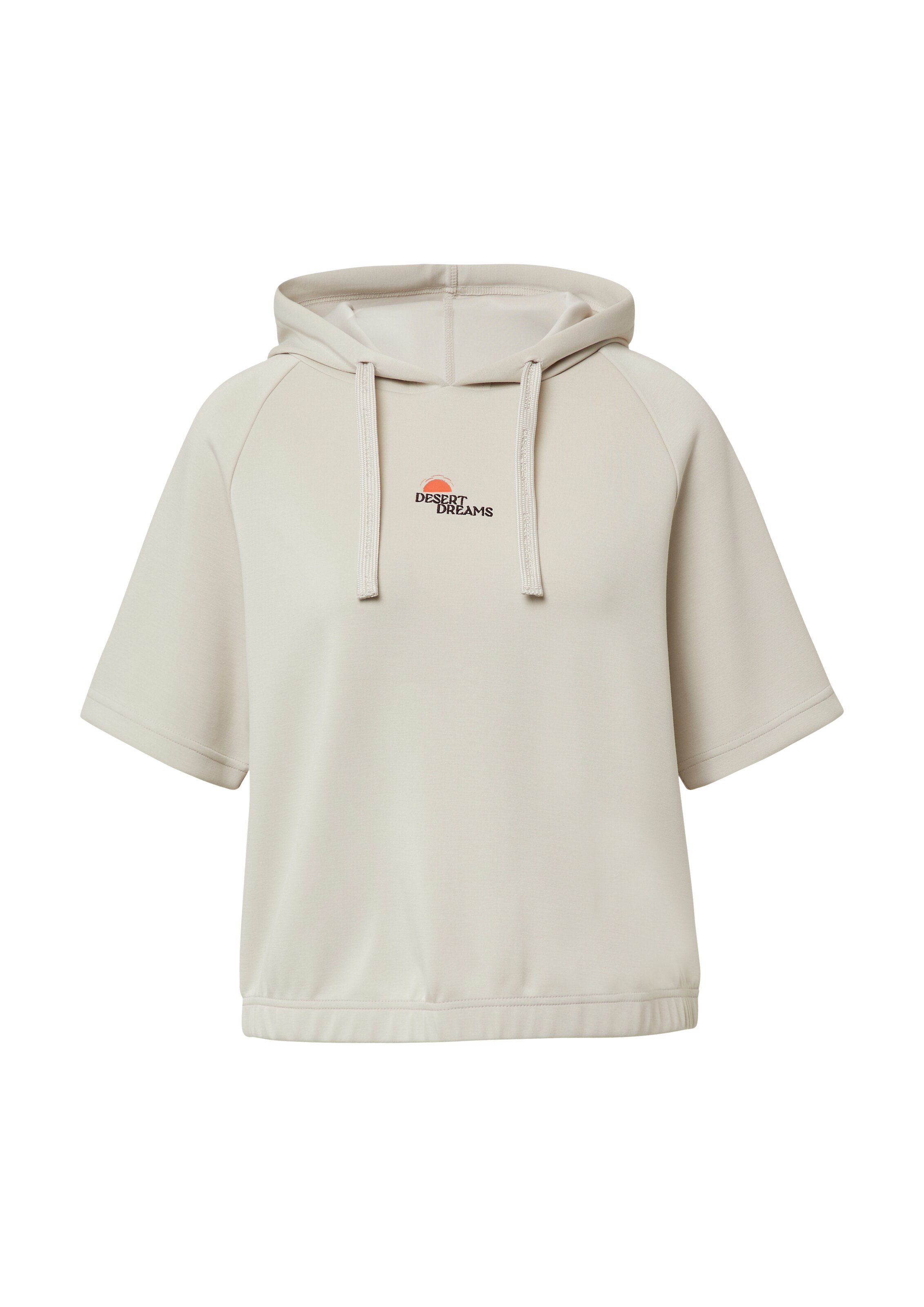 Sweat-shirt comma casual identity en beige : devant