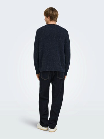 Only & Sons Sweater 'ONSMICHAEL' in Blue