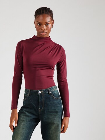 Chemisier 'PCMADISON' PIECES en rouge : devant