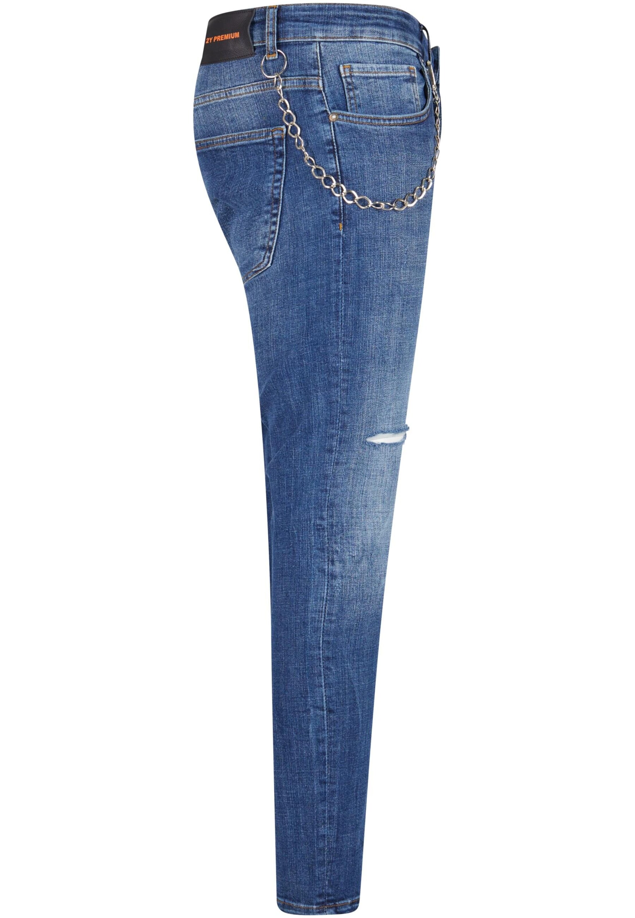 2Y Premium Skinny Jeans in Blauw