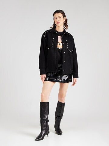 melns GUESS T-Krekls 'TEDDY BEAR HAT'