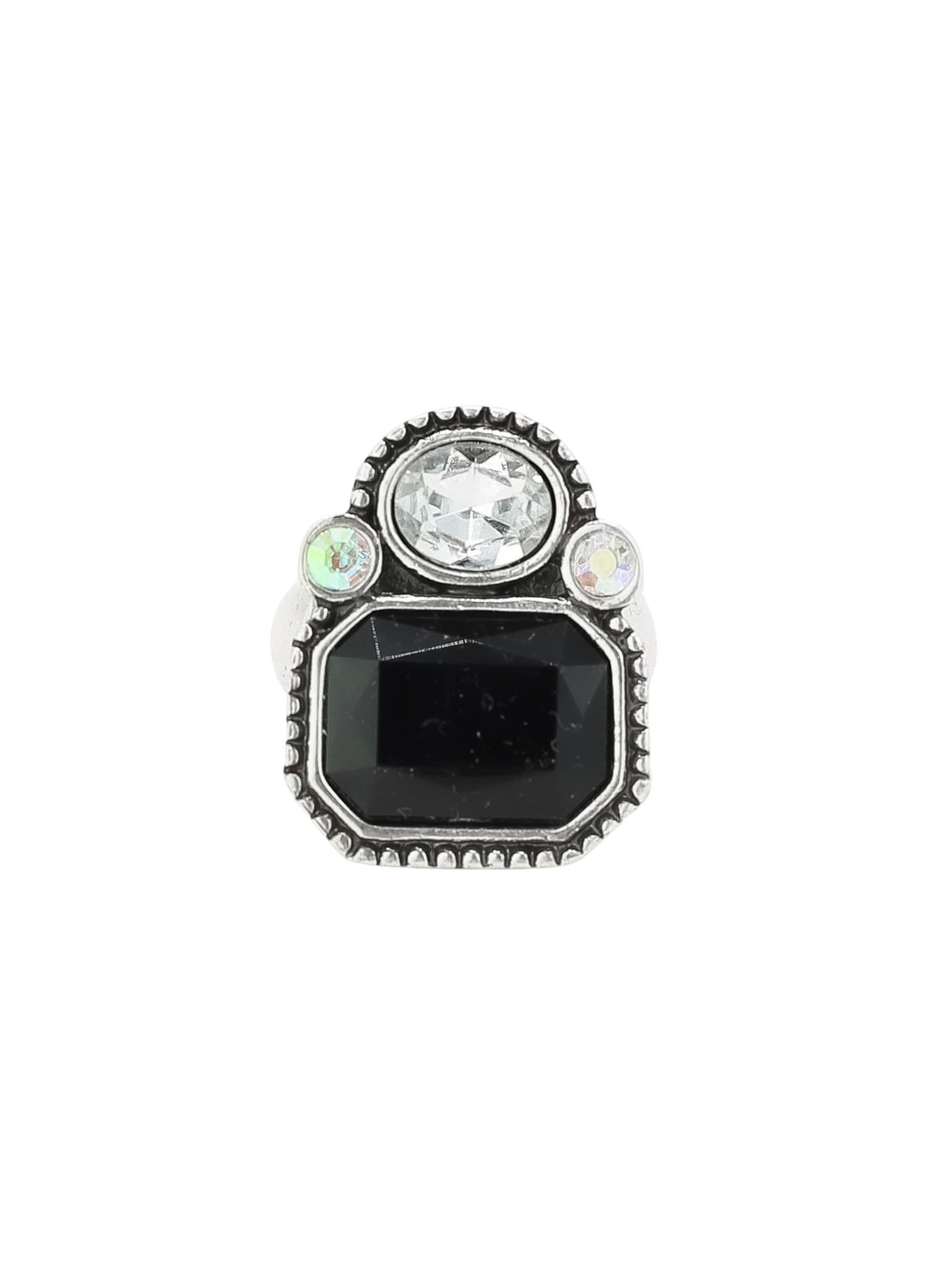 COLLEZIONE ALESSANDRO Ring 'Blinger' in Black