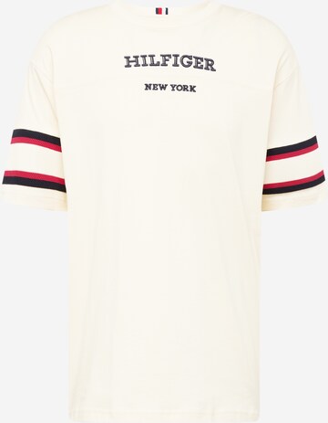 Tricou de la TOMMY HILFIGER pe alb: față