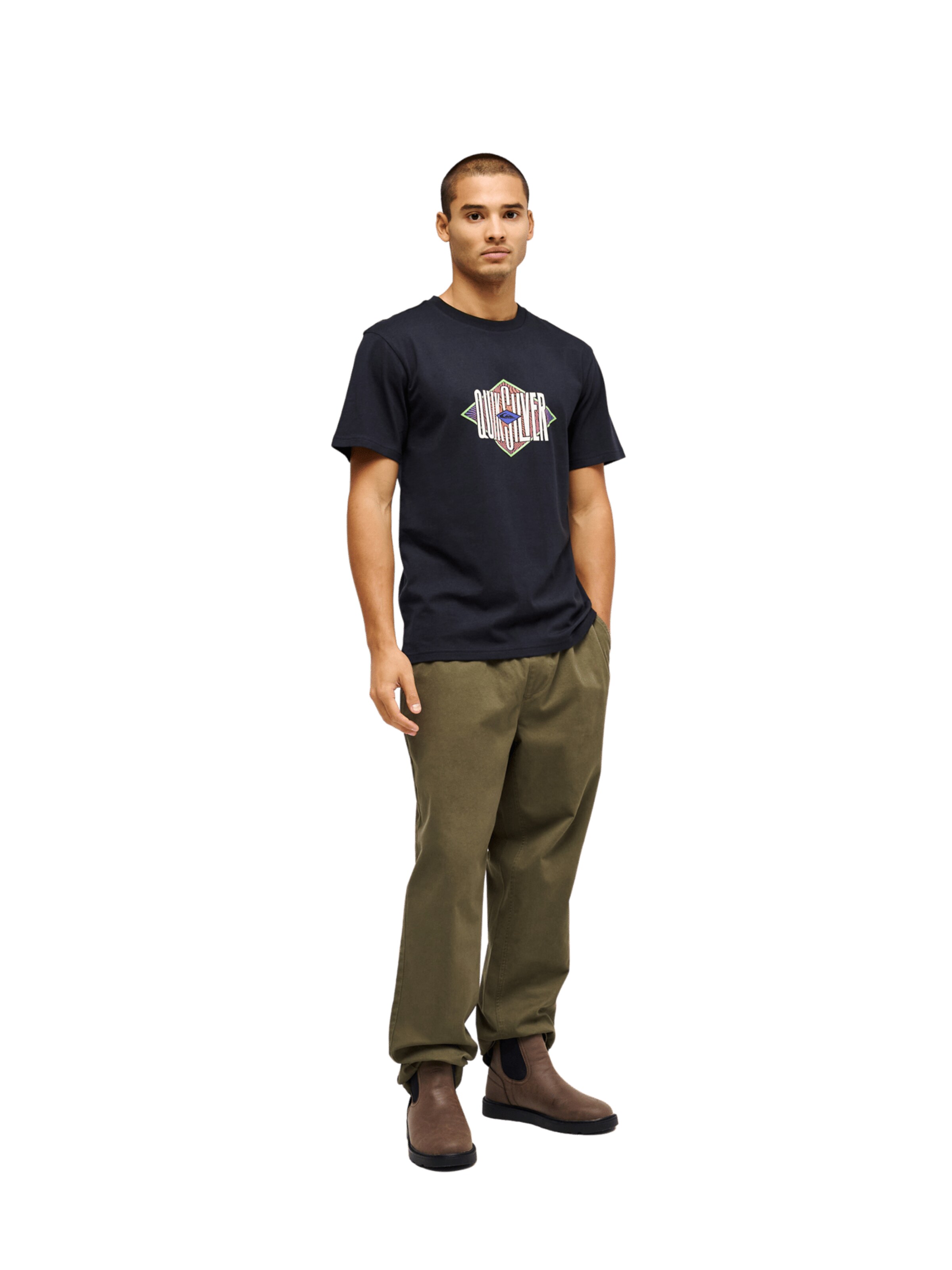 QUIKSILVER Regular Pants 'Taxer' in Green