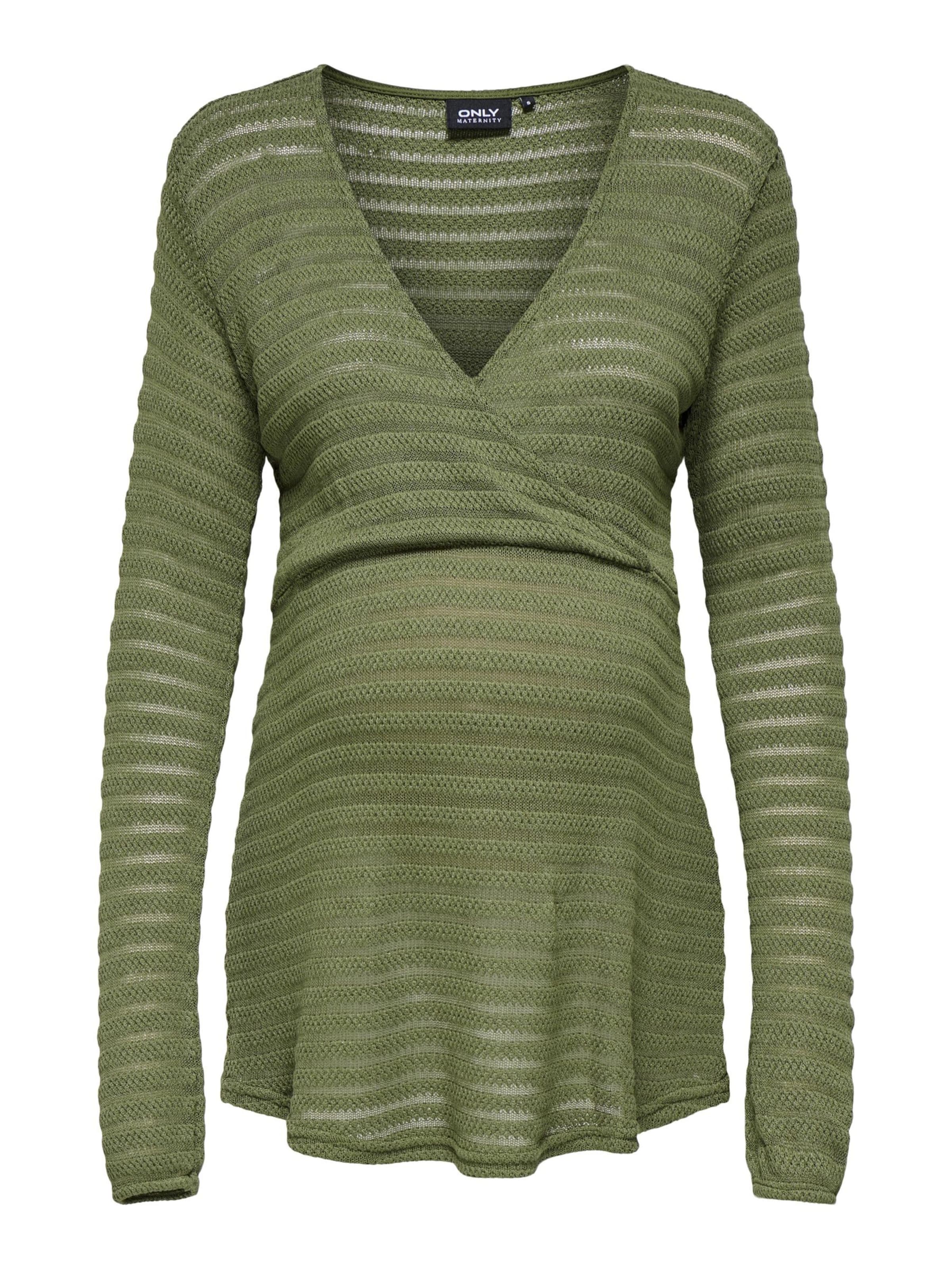 Only Maternity Shirt 'OLMelicia' in Green