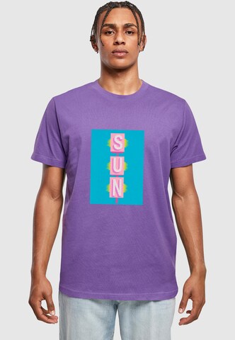 Mister Tee T-Shirt 'Sun' in Lila: Vorderseite