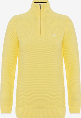 DENIM CULTURE Sweater 'DINA' in Yellow: front