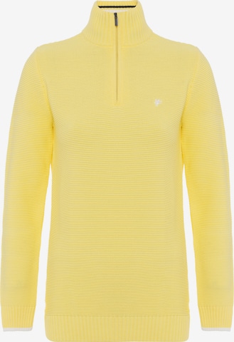 DENIM CULTURE - Pullover 'DINA' em amarelo: frente