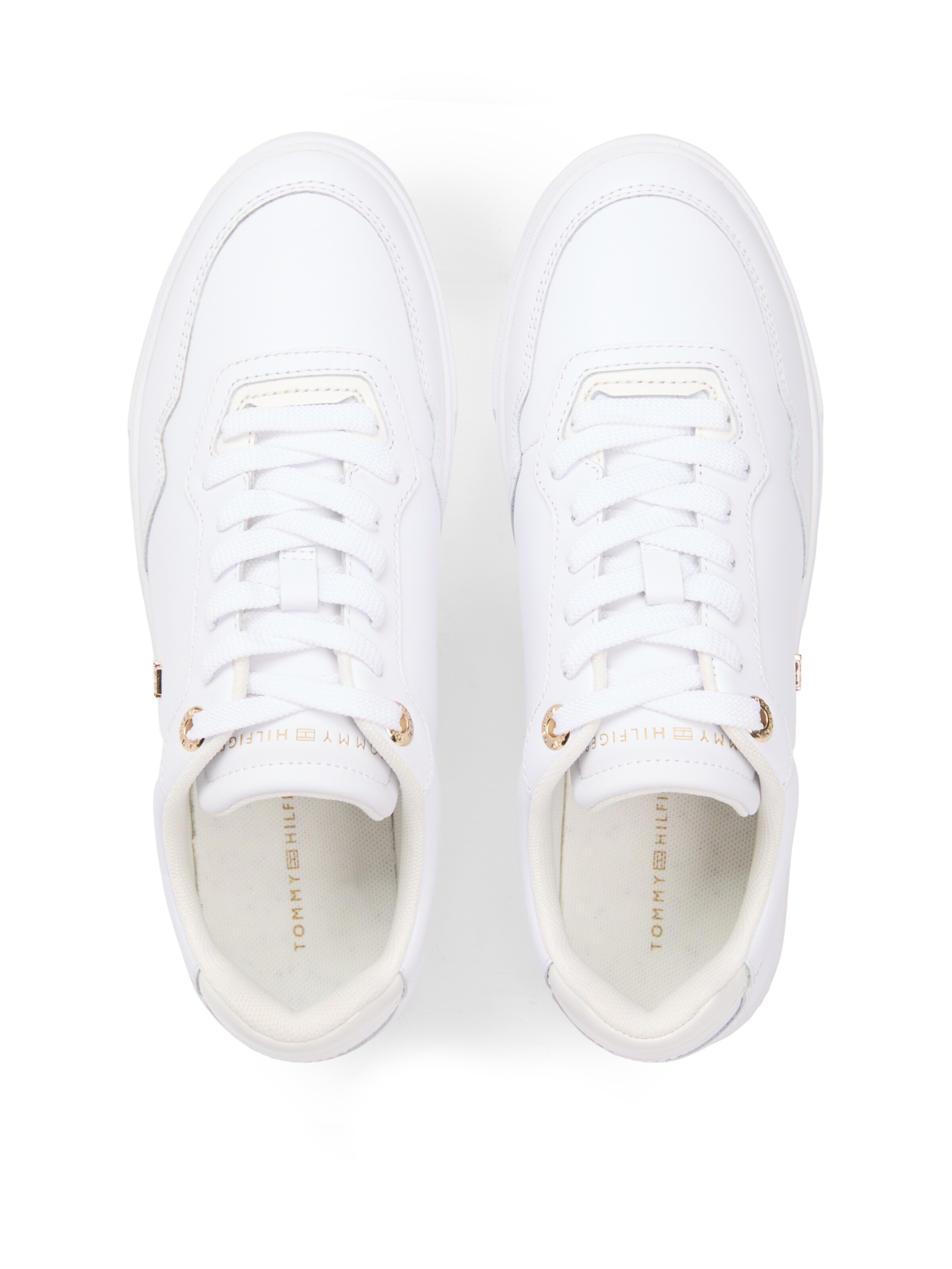 TOMMY HILFIGER Rövid szárú sportcipők - fehér