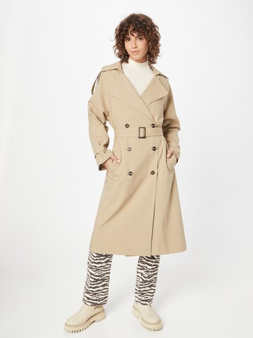 Grace & Mila Between-Seasons Coat 'Enguerran' in Beige: front