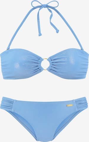 LASCANA Bandeau Bikini i blå: framsida