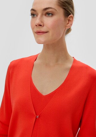 s.Oliver BLACK LABEL Gebreid vest in Rood