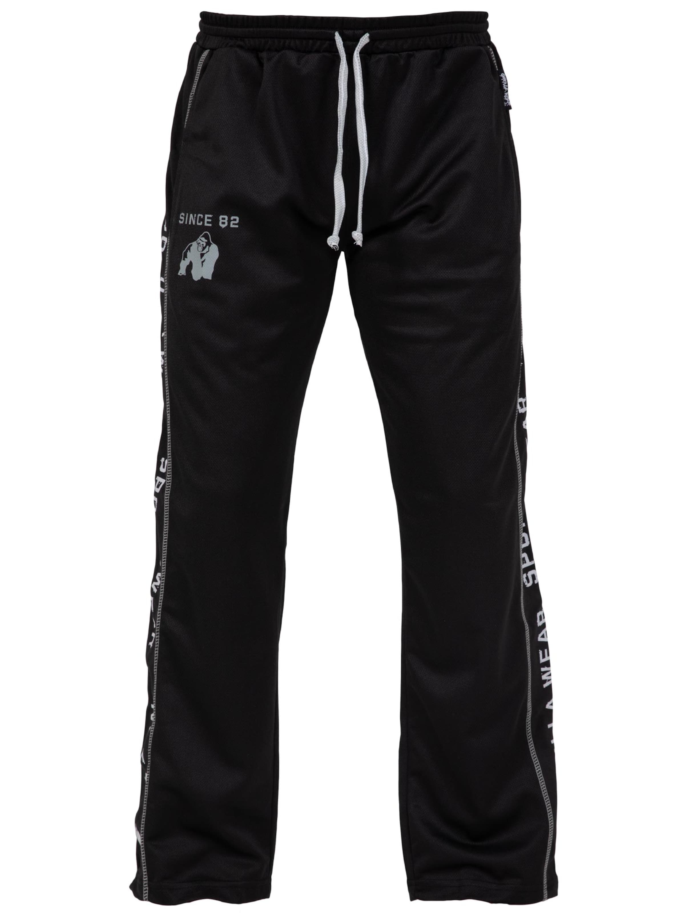 Regular Pantalon fonctionnel Gorilla Wear en noir : devant
