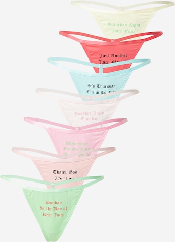 Juicy Couture Stringit 'DAYS OF THE WEEK' värissä beige: etupuoli