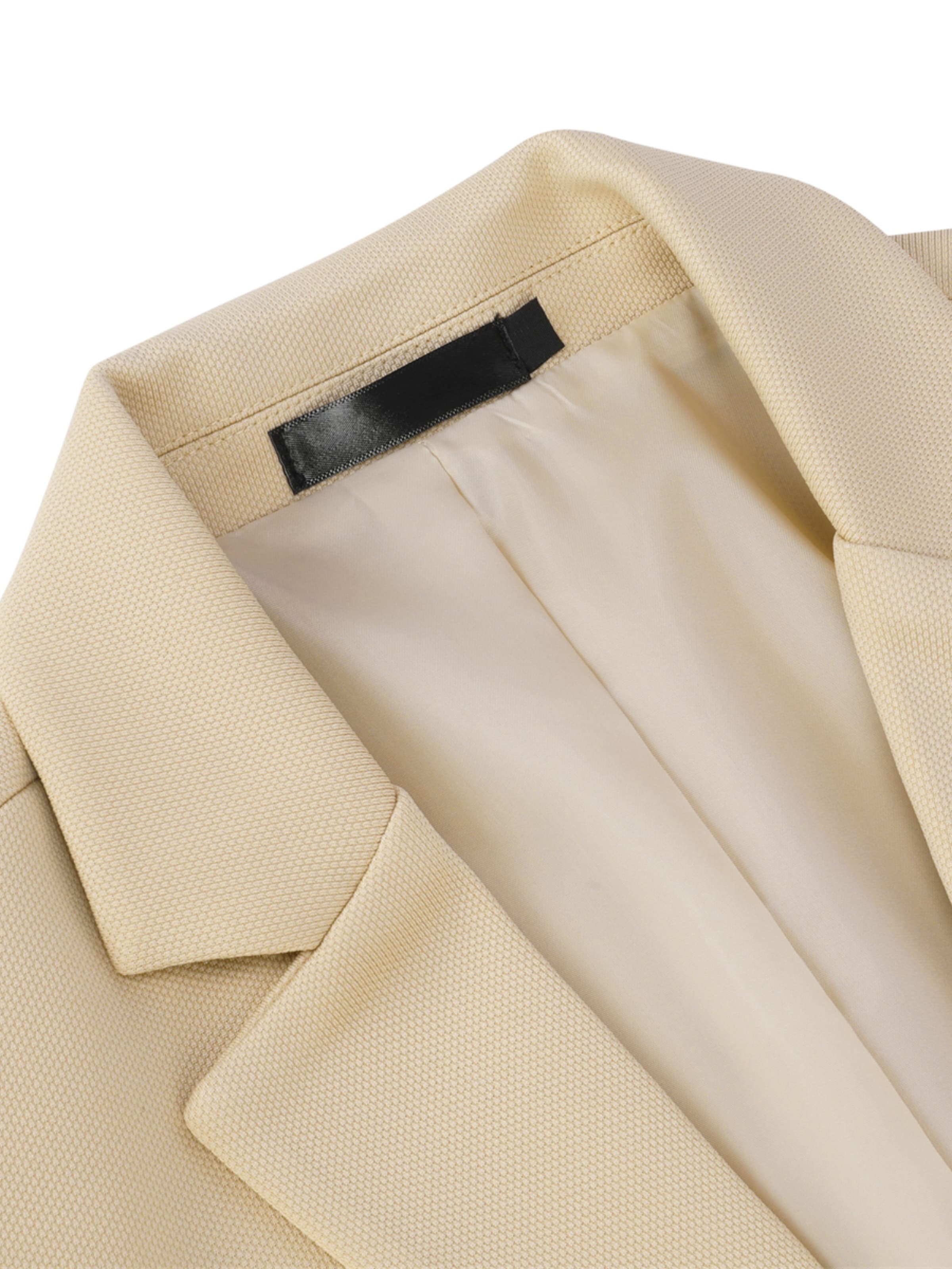 Youthup Slim fit Suit Jacket in Beige
