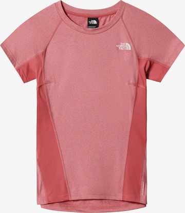 THE NORTH FACE - Camisa funcionais em rosa: frente