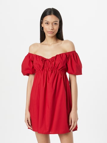 HOLLISTER Φόρεμα σε κόκκινο: μπροστά