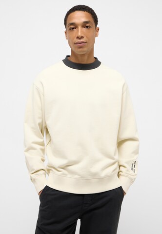 MUSTANG Sweatshirt in Weiß: Vorderseite
