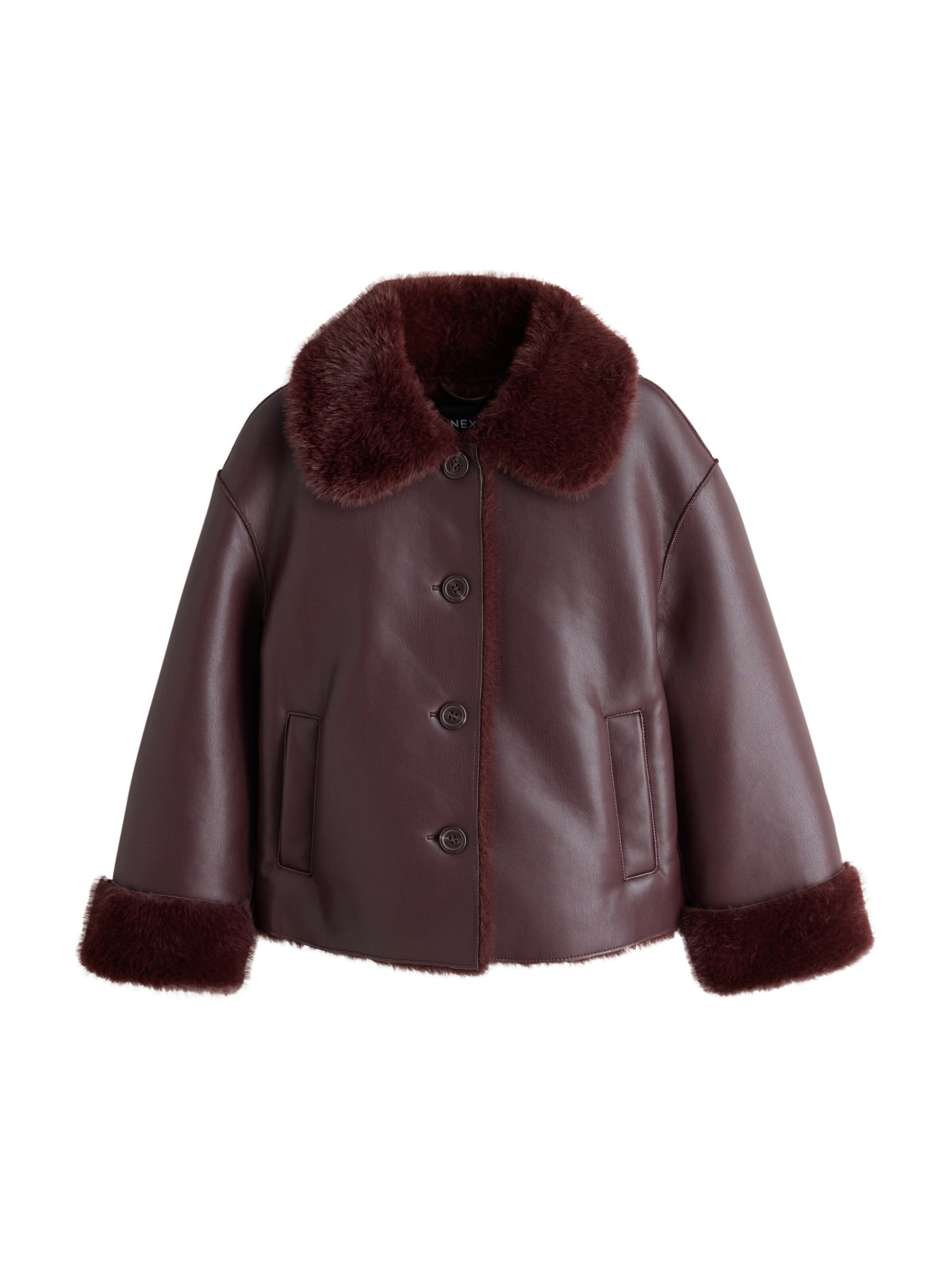 Next - Chaqueta de invierno en rojo: frente