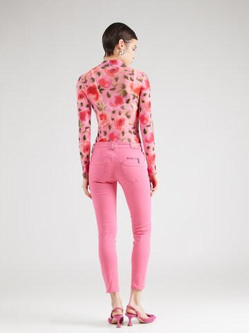 FREEMAN T. PORTER Slim fit Trousers 'Alexa' in Pink