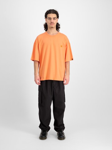 ALPHA INDUSTRIES Majica 'RL T' | oranžna barva