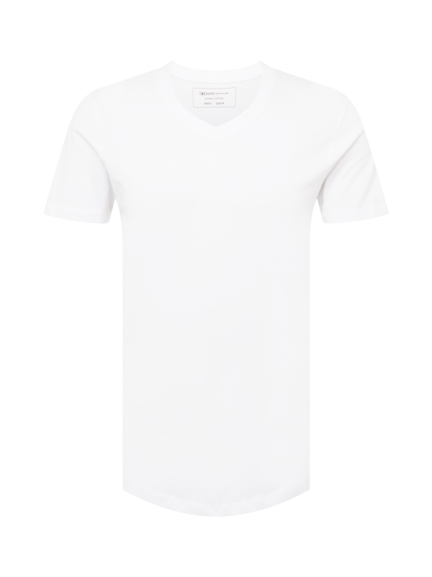 Mężczyźni Bardziej zrównoważony TOM TAILOR DENIM Koszulka w kolorze Białym 