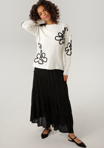 Aniston CASUAL Pullover in Weiß