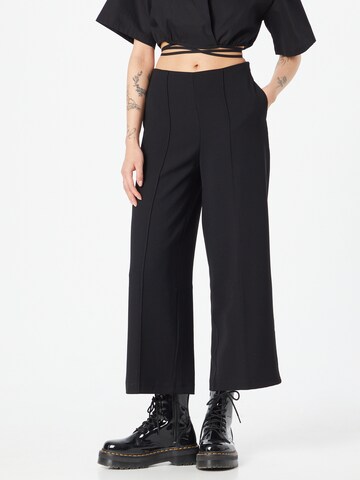 Wide Leg Pantalon Warehouse en noir : devant