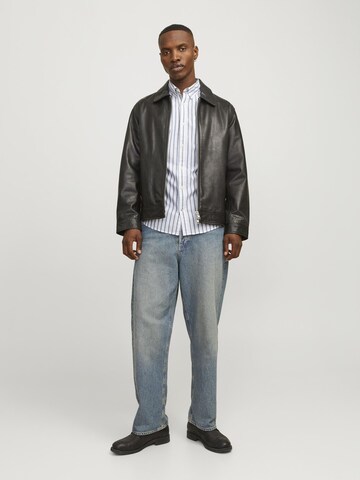 JACK & JONES Regular fit Button Up Shirt 'JJEOxford' in Blue