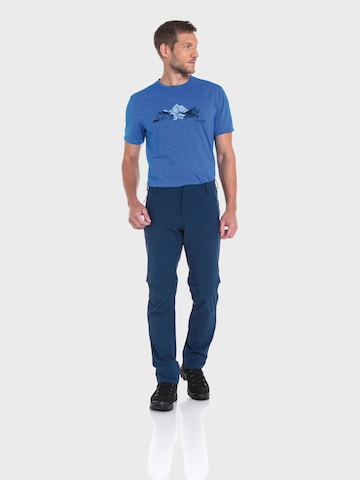 Schöffel Slimfit Hose ' Pants Folkstone Zip Off ' in Blau: Vorderseite