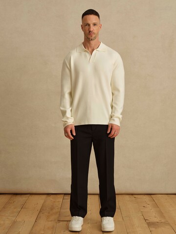 DAN FOX APPAREL Свитер 'Jaron' в Белый