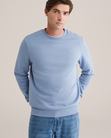 WE Fashion Sweatshirt in Blue: front
