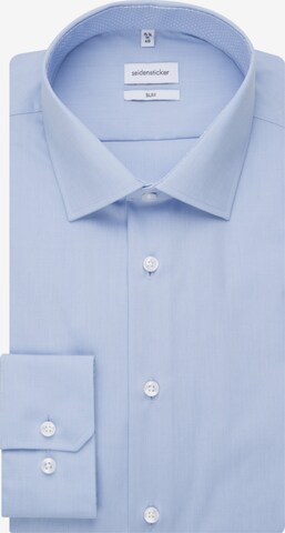 SEIDENSTICKER Slim fit Business Shirt ' Slim ' in Blue