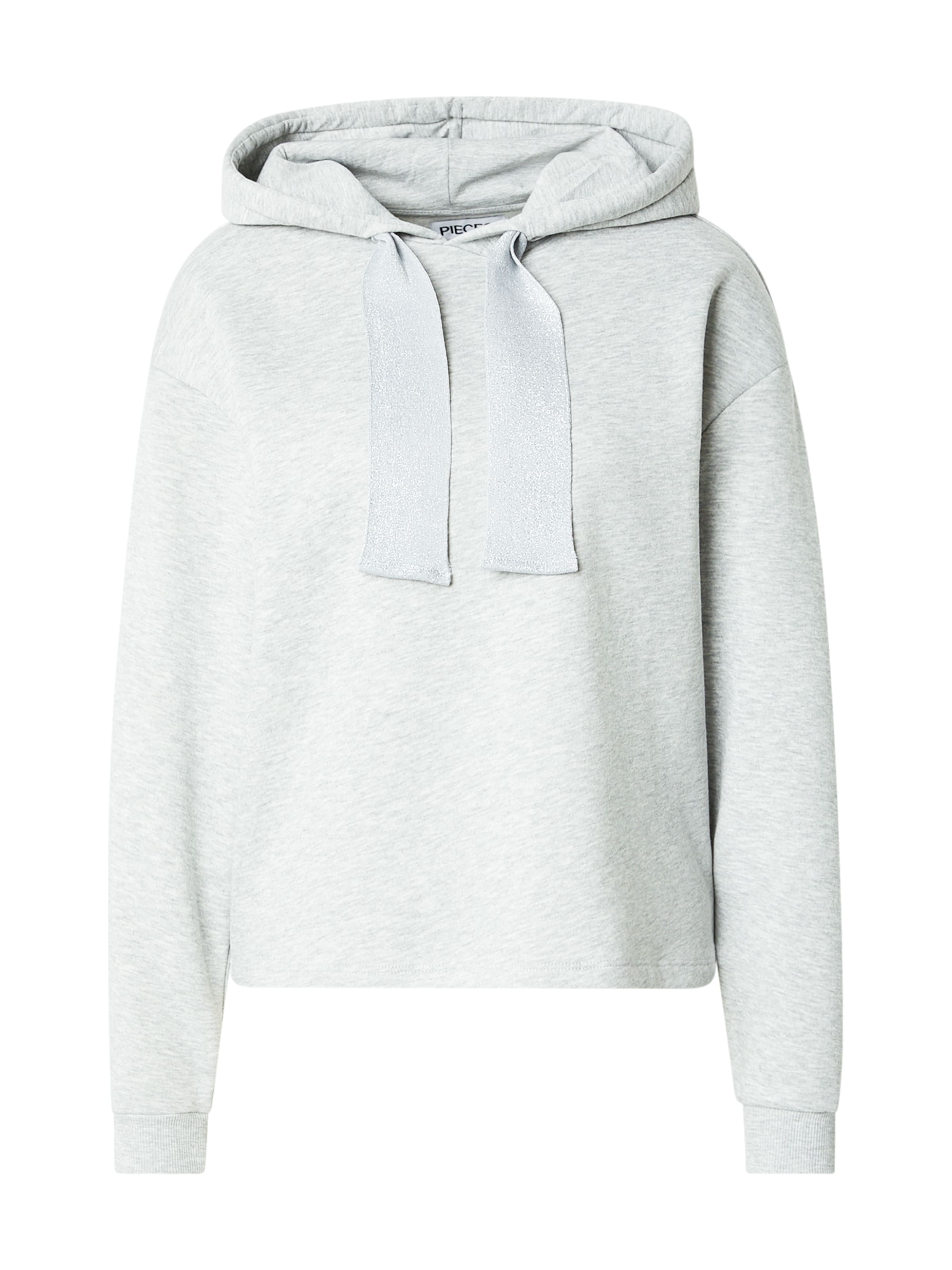 PIECES Sweatshirt 'PCCHILLI' in Grey: front