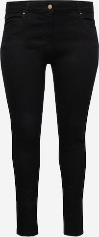 Karen Millen Curve Skinny Jeans in Black: front