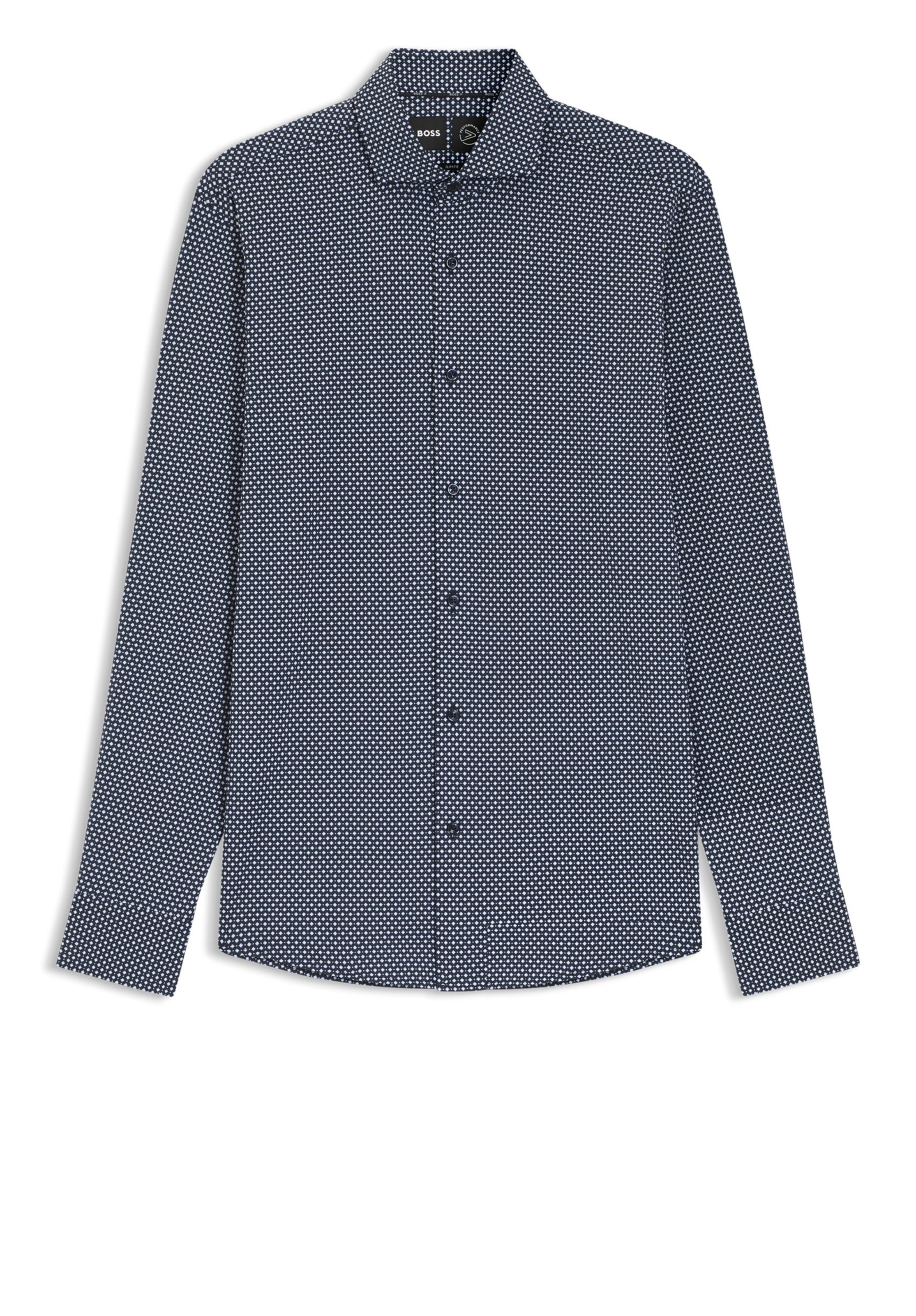BOSS Button Up Shirt in Blue: front