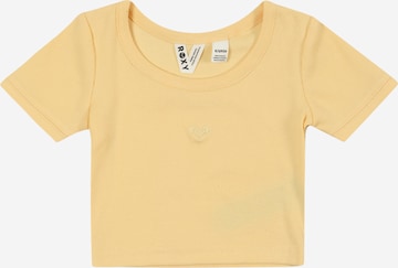 ROXY Performance shirt 'HEY YEAH YEAH' in Yellow: front