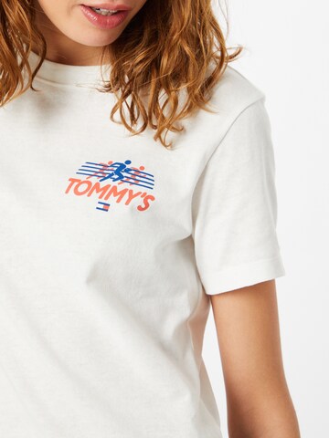 Tommy Jeans T-Shirt 'Sports Club' in Beige