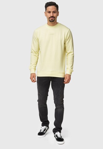 Sweat-shirt 'Baxter' INDICODE JEANS en jaune