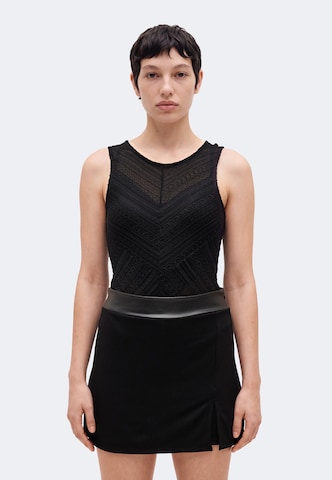 ABOUT YOU Shirt Bodysuit 'Finja' in Black: front